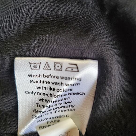 DRAPER JAMES RSVP Floral Ballon Sleeve Sheer Midi Dress XXL - Picture 7 of 11